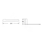 Полотенцедержатель Rose RG1706