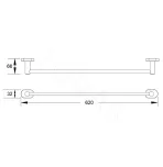 Полотенцедержатель Shevanik SG5117T