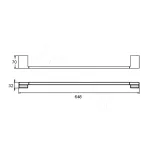 Полотенцедержатель Rose RG1817C