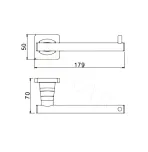 Держатель для туалетной бумаги Rose RG1505H
