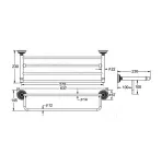 Полка для полотенец Rose RG1408Q