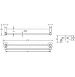 Полотенцедержатель Rose RG1227