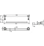 Полка стеклянная Rose RG1119