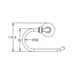 Держатель для туалетной бумаги Rose RG1205