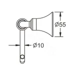 Держатель для туалетной бумаги Rose RG1205