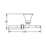 Держатель для туалетной бумаги Rose RG1205