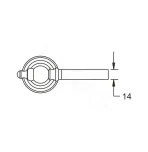 Стакан для ванной Rose RG1112Q