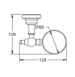 Стакан для ванной Rose RG1112Q