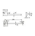 Полотенцедержатель Rose RG1606H