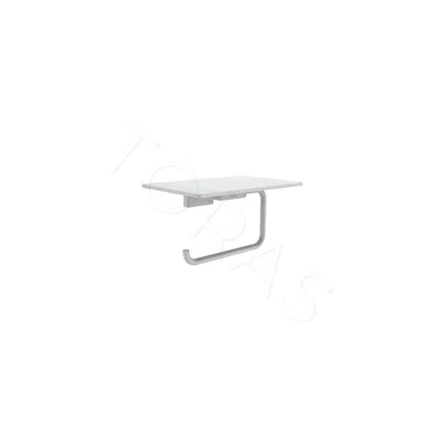 Держатель для туалетной бумаги с полочкой Rose RG1805C