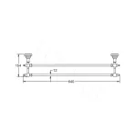 Полотенцедержатель Rose RG1127Q