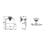 Держатель для туалетной бумаги Rose RG1405Q