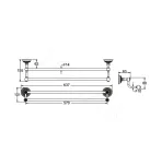 Полотенцедержатель Rose RG1427Q