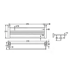 Полка для полотенец Rose RG1608