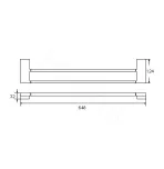 Полотенцедержатель Rose RG1827C