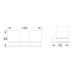 Стакан для зубной щетки и пасты Shevanik SG5722C