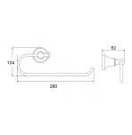 Полотенцедержатель Rose RG1906T