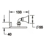 Полка стеклянная Rose RG1219