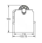 Держатель для туалетной бумаги Rose RG1005Q