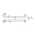 Полотенцедержатель Rose RG1617H