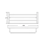 Полка для полотенец Rose RG1708T