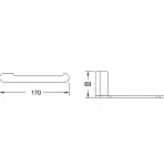 Держатель для туалетной бумаги Rose RG1705T