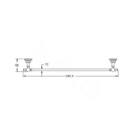 Полотенцедержатель Rose RG1117Q