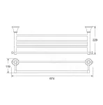 Полка для полотенец Rose RG1908E
