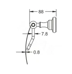 Держатель для туалетной бумаги Rose RG1105Q