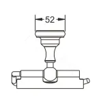 Держатель для туалетной бумаги Rose RG1105Q
