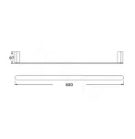 Полотенцедержатель Rose RG1717