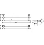 Полотенцедержатель Rose RG1127