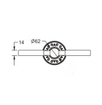 Стакан двойной для ванны Rose RG1022Q