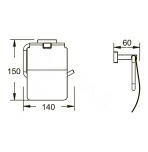 Держатель для туалетной бумаги Shevanik SG5605T