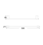 Держатель для полотенца Shevanik SG5717G