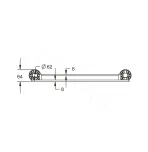 Полка стеклянная Rose RG1019Q