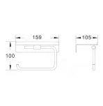 Держатель для туалетной бумаги Shevanik SG5705G-1