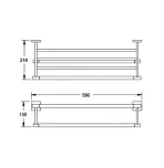 Полка для полотенец Rose RG3008H