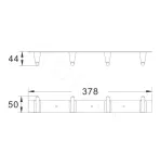 Планка с крючками Shevanik SG5741C