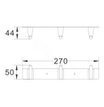Планка с крючками Shevanik SG5731T