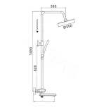 Душевая стойка со смесителем Rose R3936T