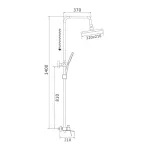 Душевая стойка со смесителем Shevanik S4136C
