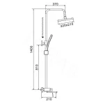 Душевая стойка со смесителем Shevanik S6826H