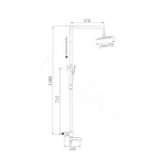 Душевая стойка с термостатом Shevanik S3096C