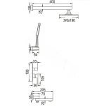 Душевая система скрытого монтажа Rose R2835H