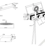 Встраиваемая душевая система для ванны и душа MILLEAU Tissage MSS 530BIM/801Q-GM на 3 потока (комплект с монтажным блоком), Оружейная сталь