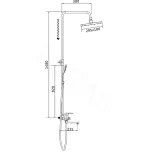 Душевая стойка со смесителем Shevanik S8136F