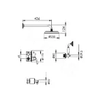 Душевая система скрытого монтажа Rose R0235E