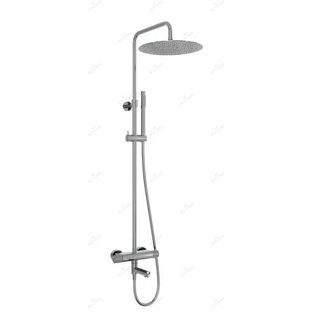 Душевая система с термостатом MILLEAU Tissage ML8075BKS.DT-CR (Cool touch) с изливом, Хром
