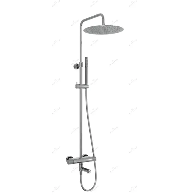 Душевая система с термостатом MILLEAU Tissage ML8075BKS.DT-CR (Cool touch) с изливом, Хром